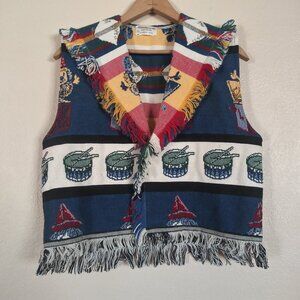 Fashions by BB Vintage Toy Themed Vest Women's Medium